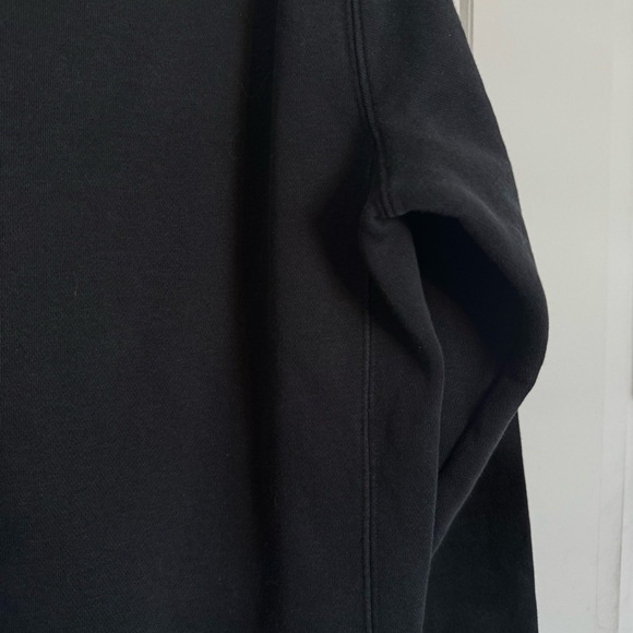 Nike Classic Black Crewneck Sweater Embroidered White Logo - Picture 10 of 10